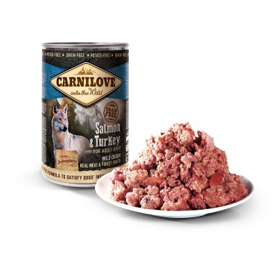 Вологий корм для собак Carnilove Dog з лососем та індичкою 400 г 100132