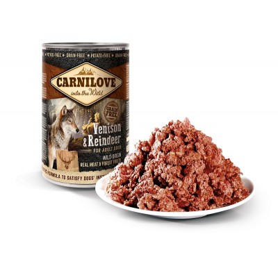 Влажный корм для собак Carnilove Dog с северным оленем 400 г 100133
