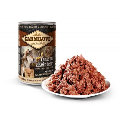 Вологий корм для собак Carnilove Dog з північним оленем 400 г 100133