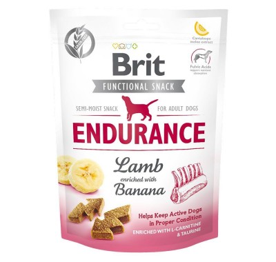 Функціональні ласощі Brit Care Endurance ягня з бананом для собак 150 г