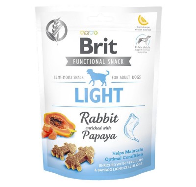 Функциональные лакомства Brit Care Light кролик с папайей для собак 150 г