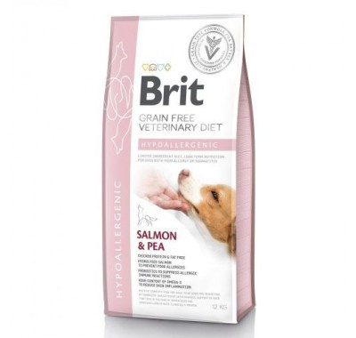 Brit Veterinary Diet Dog Grain Free Hypoallergenic. Гипоаллергенная диета для собак 12 кг
