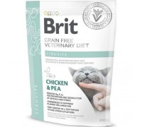 Сухой корм Brit Veterinary Diet Cat Grain Struvite. Диета для кошек при струвитном типе МКБ 400 г 170955