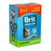 Набір павуків "3+1" для стерилізованих кішок Brit Premium Cat з куркою, 4х100 г 30356