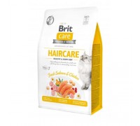 Сухой корм для кошек Brit Care Cat GF Haircare Healthy & Shiny Coat 400 г (здоровья кожи и шерсти) 171307