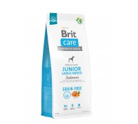 Корм для молодих собак великих порід Brit Care Dog Grain-free Junior Large Breed беззерновий з лососем, 12 кг 172201