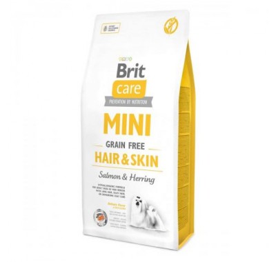Brit Care Grain-free Mini Hair&Skin с лососем 7 кг
