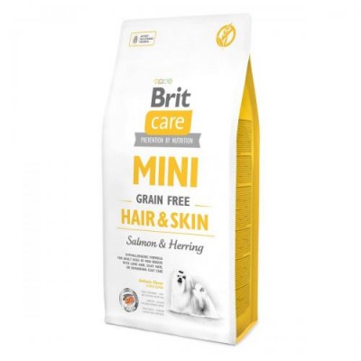 Brit Care Grain-free Mini Hair&Skin з лососем 7 кг