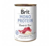 Вологий корм для собак Brit Mono Protein Lamb & Rice з ягнятком та темним рисом 400 г 100053