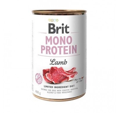 Вологий корм для собак Brit Mono Protein Lamb з ягнятком 400 г 100058