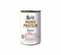 Вологий корм для собак Brit Mono Protein Rabbit із кроликом 400 г 100061