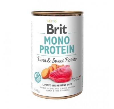 Вологий корм для собак Brit Mono Protein Tuna & Sweet Potato з тунцем та бататом 400 г 100055