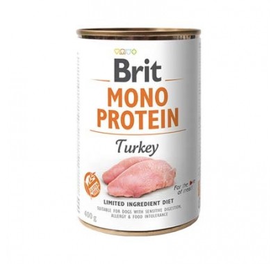 Вологий корм для собак Brit Mono Protein Turkey з індичкою 400 г 100060