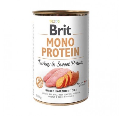 Вологий корм для собак Brit Mono Protein Turkey & Sweet Potato з індичкою та бататом 400 г 100056