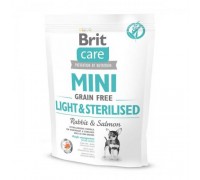 Brit Care Grain-free Mini Light&Sterilised із кроликом 400 г