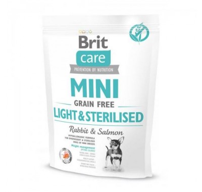 Brit Care Grain-free Mini Light&Sterilised із кроликом 400 г