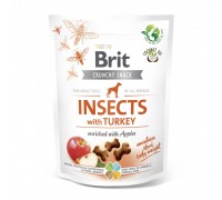 Ласощі для собак Brit Care Dog Crunchy Cracker Insects для підтримки ваги, комахи, індичка та яблуко, 200 г 100625