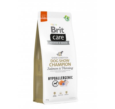 Корм для виставкових собак Brit Care Dog Hypoallergenic Dog Show Champion з лососем та оселедцем, 12 кг 172228