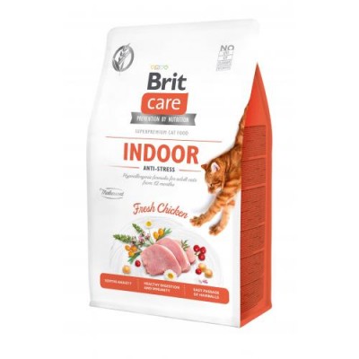 Сухий корм Brit Care Cat GF Indoor Anti-stress 400 г (антистрес)