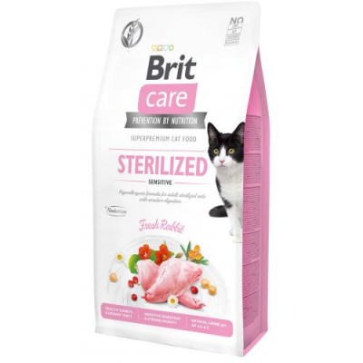 Brit Care Cat GF Sterilized Sensitive 7 кг (чутливе травлення д/стерилізованих)