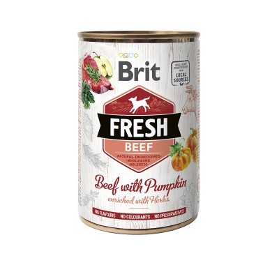 Вологий корм Brit Fresh консерва з телятиною та пшоном 400 г 100161