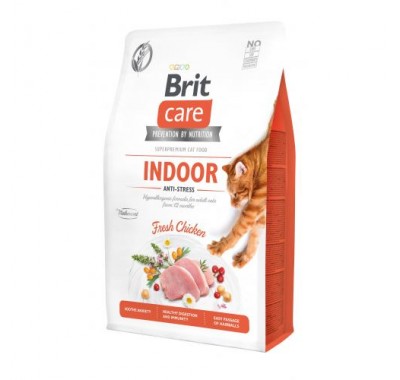 Сухий корм Brit Care Cat GF Indoor Anti-stress 2кг (антистрес) 171302