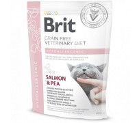 Сухий корм Brit GF VetDiet Cat Hypoallergenic для кішок, з харчовою алергією та непереносимістю 400 г 170961