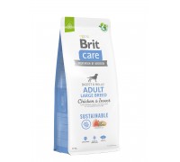 Корм для собак великих порід Brit Care Dog Sustainable Adult Large Breed з куркою та комахами, 12 кг 172183