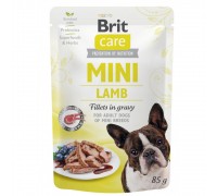 Вологий корм Brit Care Mini для собак з філе ягняти в соусі, 85 г 100215