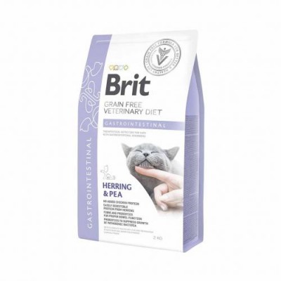 Brit Veterinary Diet Cat Grain free Gastrointestinal. Дієта при гострому та хронічному гастроентериті 2 кг