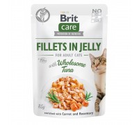 Вологий корм Brit Care Cat Pouch для котів в желе, тунець, 85 г 100533/0556