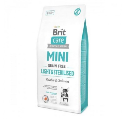 Brit Care Grain-free Mini Light&Sterilised із кроликом 7 кг