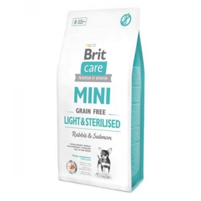 Brit Care Grain-free Mini Light&Sterilised із кроликом 7 кг