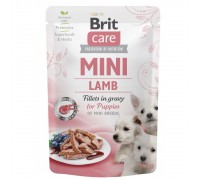 Вологий корм Brit Care Mini для цуценят, з філе ягняти в соусі, 85 г 100216