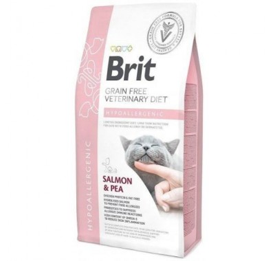 Brit Veterinary Diet Cat Grain free Hypoallergenic. Беззернова Гіпоалергенна дієта 2 кг
