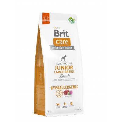 Корм для молодих собак великих порід Brit Care Dog Hypoallergenic Junior Large Breed гіпоалергенний з ягнятком, 12 кг 172219
