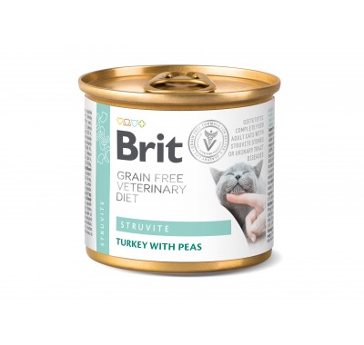 Brit VetDiets Struvite для котів, при лікуванні та для профілактики сечокам'яної хвороби, 200 г 100713
