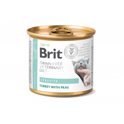 Brit VetDiets Struvite для котів, при лікуванні та для профілактики сечокам'яної хвороби, 200 г 100713