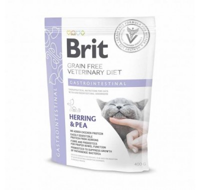 Сухий корм Brit Veterinary Diet Cat GF Gastrointestinal. Дієта при гострому та хронічному гастроентериті 400 г 170964