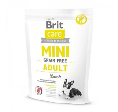 Сухий корм для собак дрібних порід Brit Care Grain-free Mini Adult Lamb з ягнятком 400г 170771