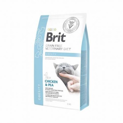 Brit Veterinary Diet Cat Grain free Obesity. Дієта при надмірній вазі та ожирінні 2 кг