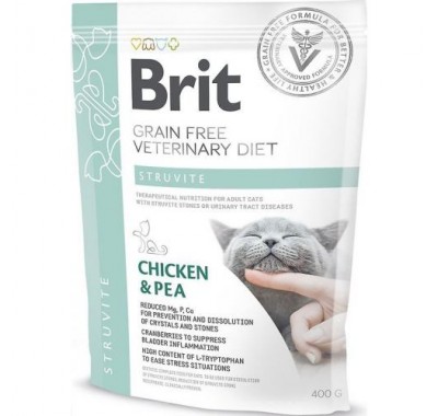 Brit Veterinary Diet Cat Grain free Obesity. Дієта при надмірній вазі та ожирінні 400 г