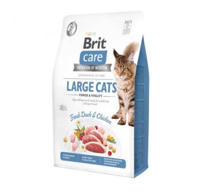 Brit Care Cat GF Large cats Power & Vitality 2кг (д/кошек крупных пород)