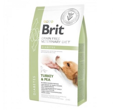 Сухий корм Brit Veterinary Diet Dog Grain Free Diabetes. Дієта для собак при цукровому діабеті 2 кг 170943
