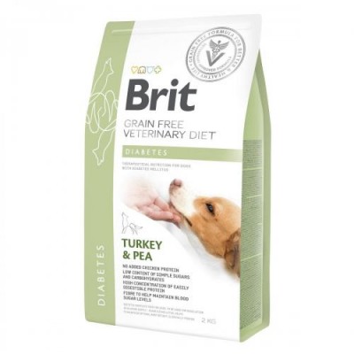 Сухий корм Brit Veterinary Diet Dog Grain Free Diabetes. Дієта для собак при цукровому діабеті 2 кг 170943