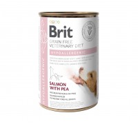 Вологий корм Brit VetDiets Hypoallergenic для собак з харчовою алергією або непереносимістю, 400 г 100259