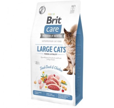 Brit Care Cat GF Large cats Power & Vitality 7кг (д/кішок великих порід)