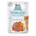 Вологий корм Brit Care Cat Pouch для стерилізованих котів філе в соусі, кролик 85 г 100526/0488 