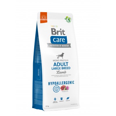 Корм для собак великих порід Brit Care Dog Hypoallergenic Adult Large Breed гіпоалергенний з ягнятком, 12 кг 172222