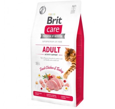 Сухой корм Brit Care Cat GF Adult Activity Support 7кг (поддержка активности д/взрослых котов) 171297